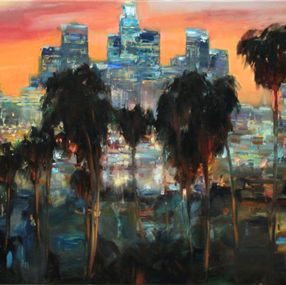 Painting, Evening Los Angeles, Serhii Cherniakovskyi
