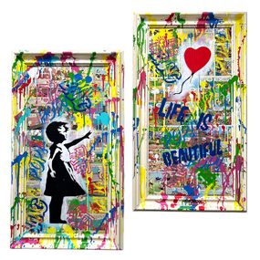 Pintura, Girl with Balloon x PopArt (2 pieces), Koen Betjes