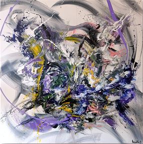 Gemälde, The purple butterfly, Davide Angelillo