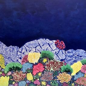 Peinture, Coral Wonderland, Corine Lescop