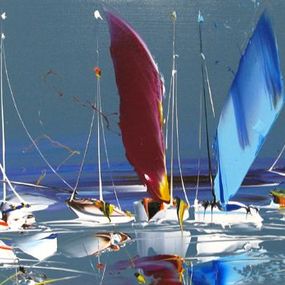 Pintura, Marine abstraite 2024-61, Fred Boutet