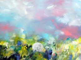 Painting, Pollen dance, Marianne Quinzin