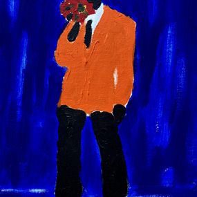 Painting, Iamwesley_love_redflower, Isaac Ato Jackson