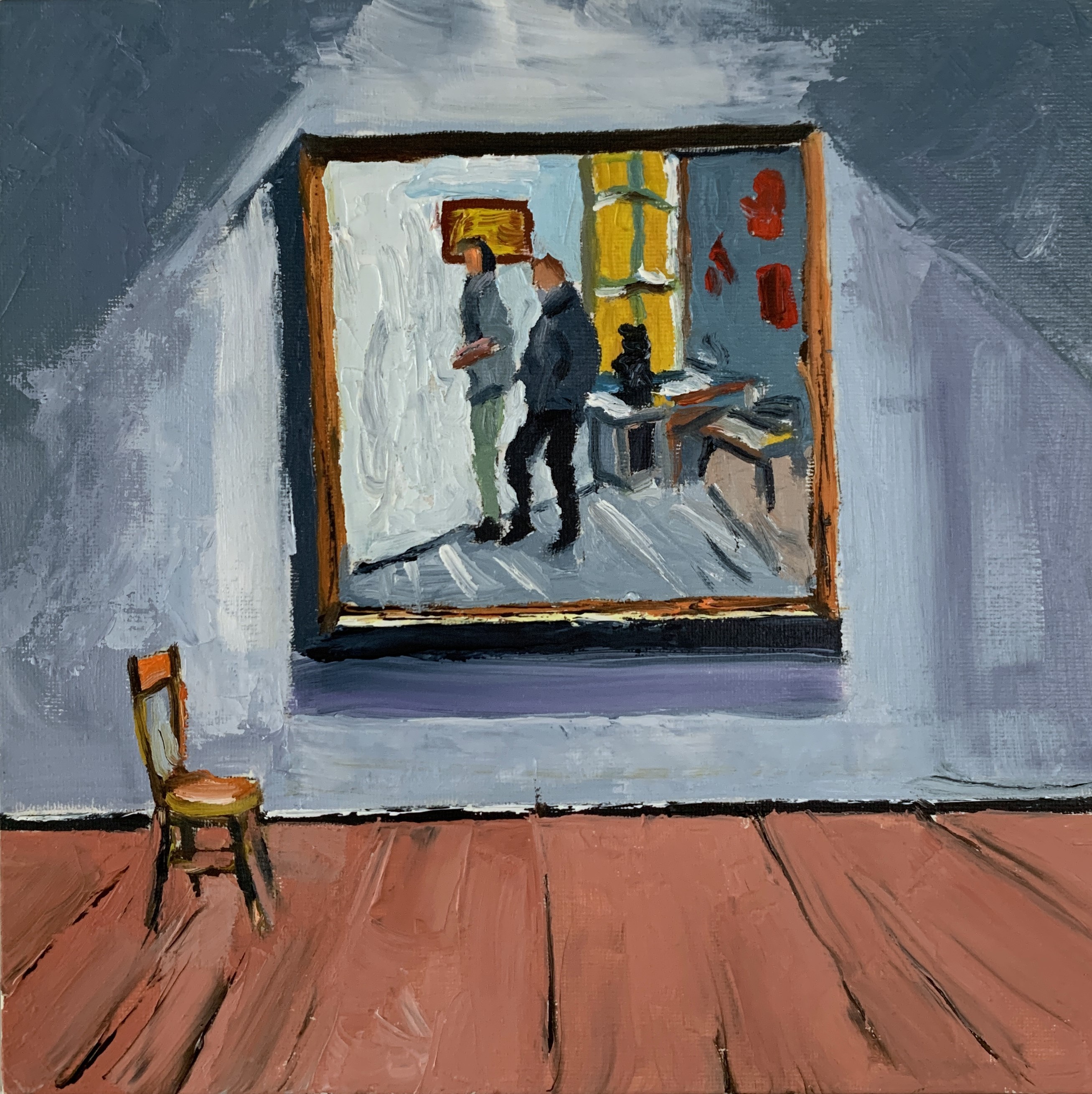 Schagen Vita, Room with a chair and artwork Schagen Vita, Room with a chair and artwork