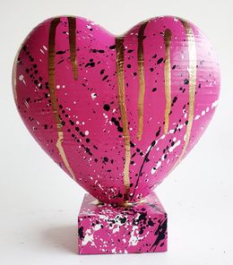 Sculpture, Rose heart love coeur, Spaco