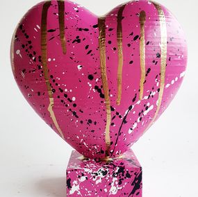 Sculpture, Rose heart love coeur, Spaco