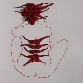 Gemälde, XII. From The Red Series, Megha Joshi