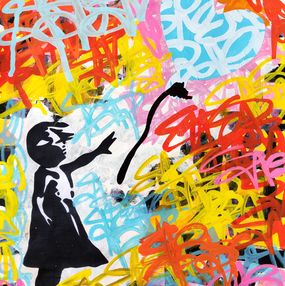 Gemälde, Love street (a tribute to Banksy), Dr. Love