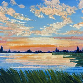Painting, Evening Sun, Helen Mount