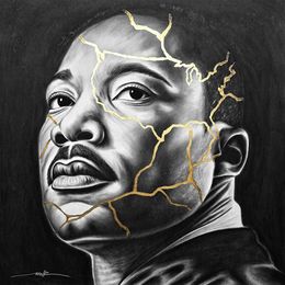 Dibujo, Martin Luther King - Resilience, Noir Artist