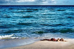 Photographie, Mermaid In Paradise II (Lightbox), David Drebin