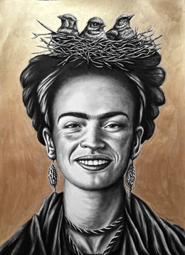 Fine Art Drawings, Mother Frida, Noir Artist
