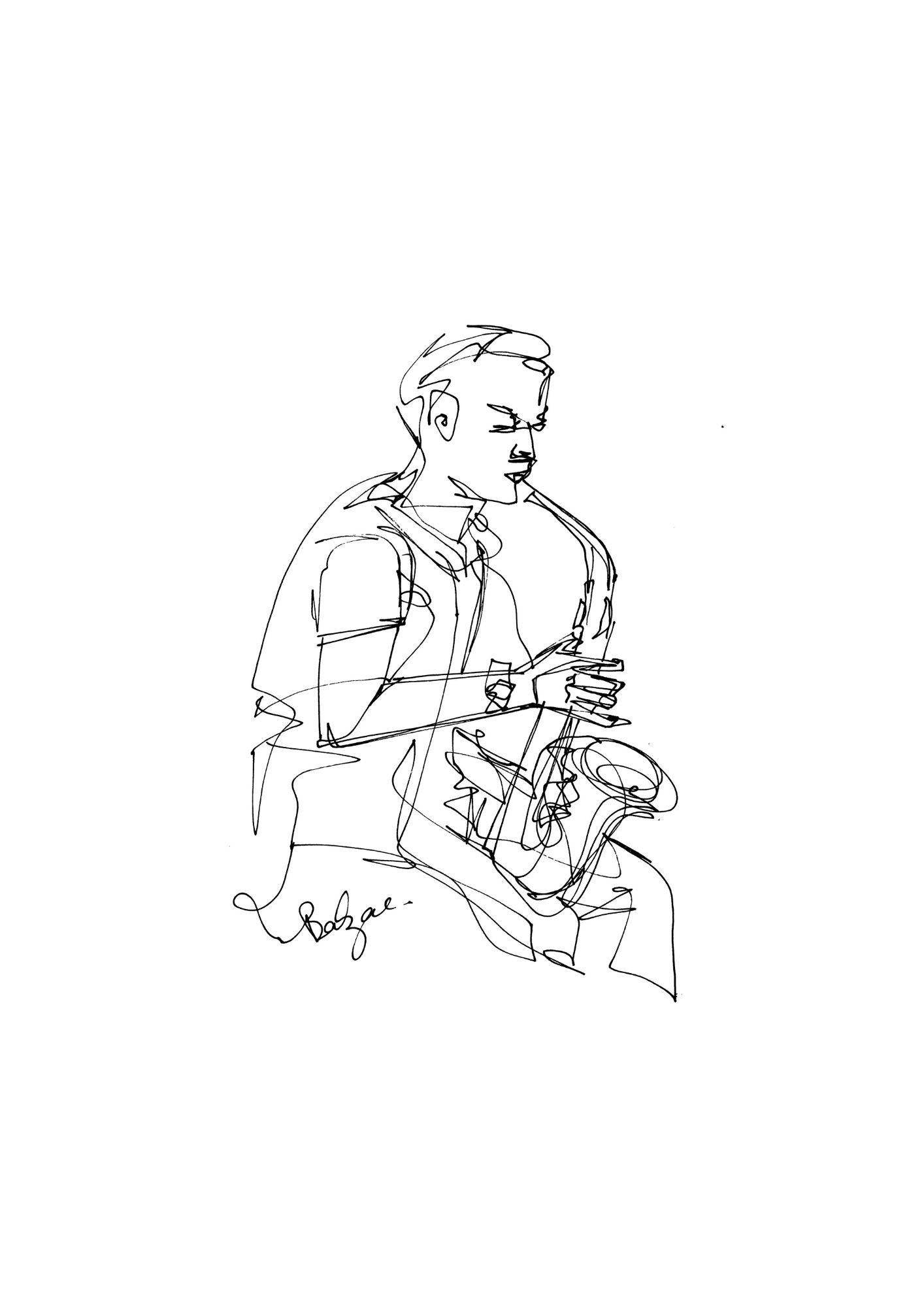 Balzac, Saxophoniste Balzac, Saxophoniste
