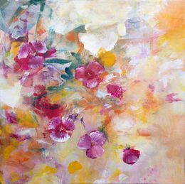 Peinture, Gipsy flowers, Marianne Quinzin