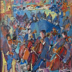 Peinture, Le concert champêtre - Musique et orchestre en plein air, Claude Frégère