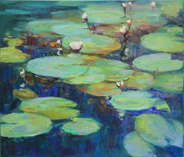 Peinture, Water Lilies, Serhii Cherniakovskyi
