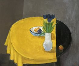 Painting, Tulips on a Yellow Table, Arman Hayrapetyan