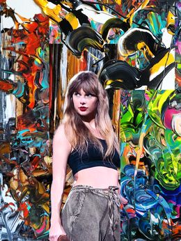 Print, Taylor Swift with Birds in the Jungle, Bruno Cantais