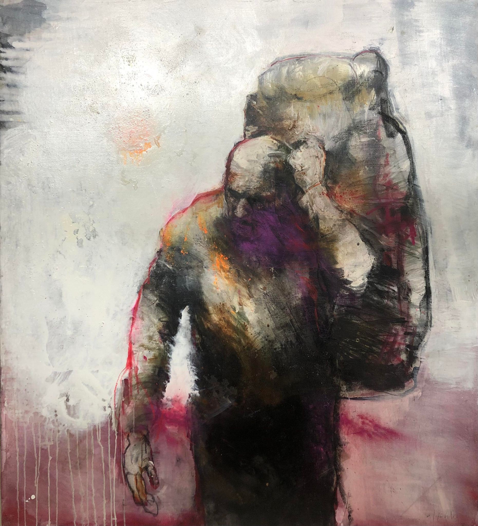 Christophe Hohler, Le Randonneur, peinture de Hohler Christophe Hohler, Le Randonneur, peinture de Hohler