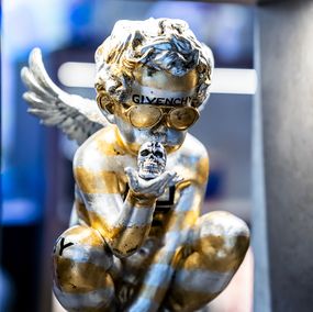 Sculpture, Gold and Silver GIV “Naughty Angel”, Jimmie Martin