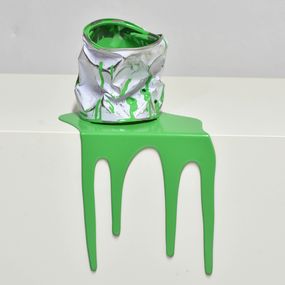 Sculpture, Le vieux pot de peinture vert - 375, Yannick Bouillault