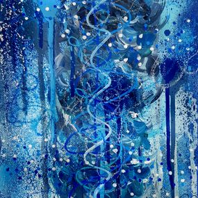 Painting, Blue Nature #1, Priscilla Vettese