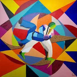 Painting, Judo, Stéphane Cantin