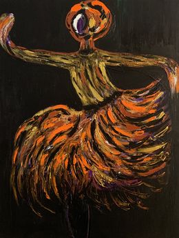 Gemälde, Hiplet Ballerina, Sandi Goodwin