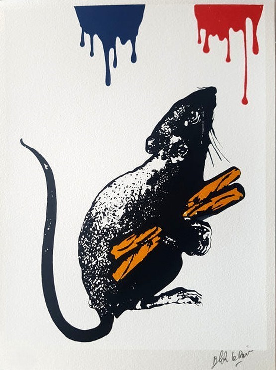 Blek Le Rat, Rat n°5 Epreuve d'artiste Blek Le Rat, Rat n°5 Epreuve d'artiste