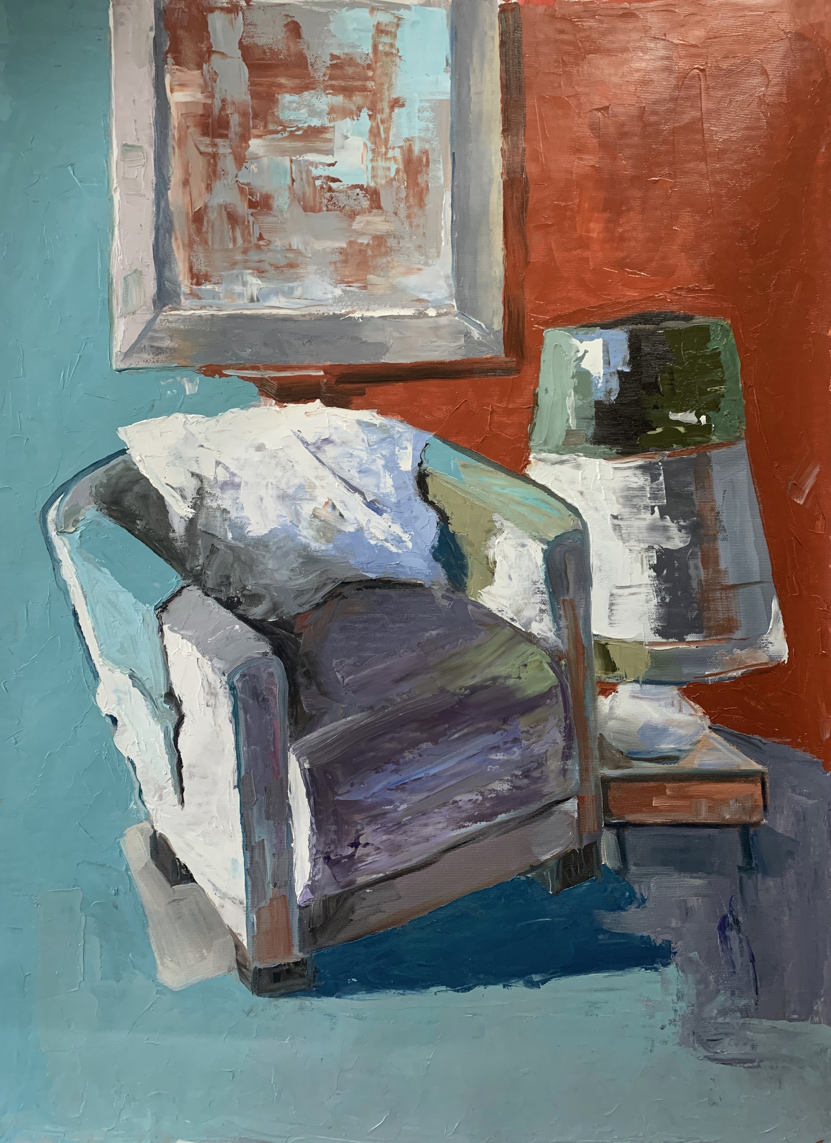 Schagen Vita, Room interior with a chair and lamp Schagen Vita, Room interior with a chair and lamp