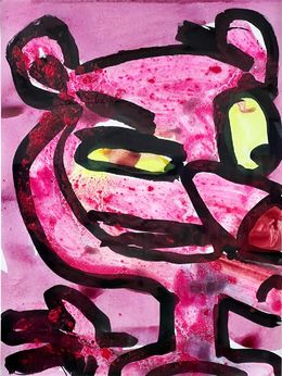 Painting, Untitled (Pink Panther), Katherine Bernhardt