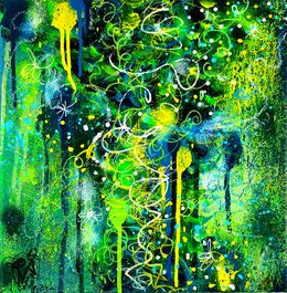 Painting, Green Nature 1, Priscilla Vettese