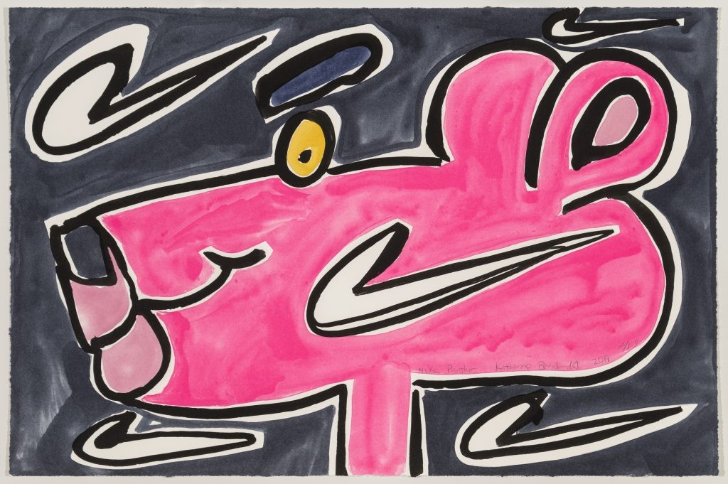 Katherine Bernhardt, Nike Panther (Pink Panther) Katherine Bernhardt, Nike Panther (Pink Panther)