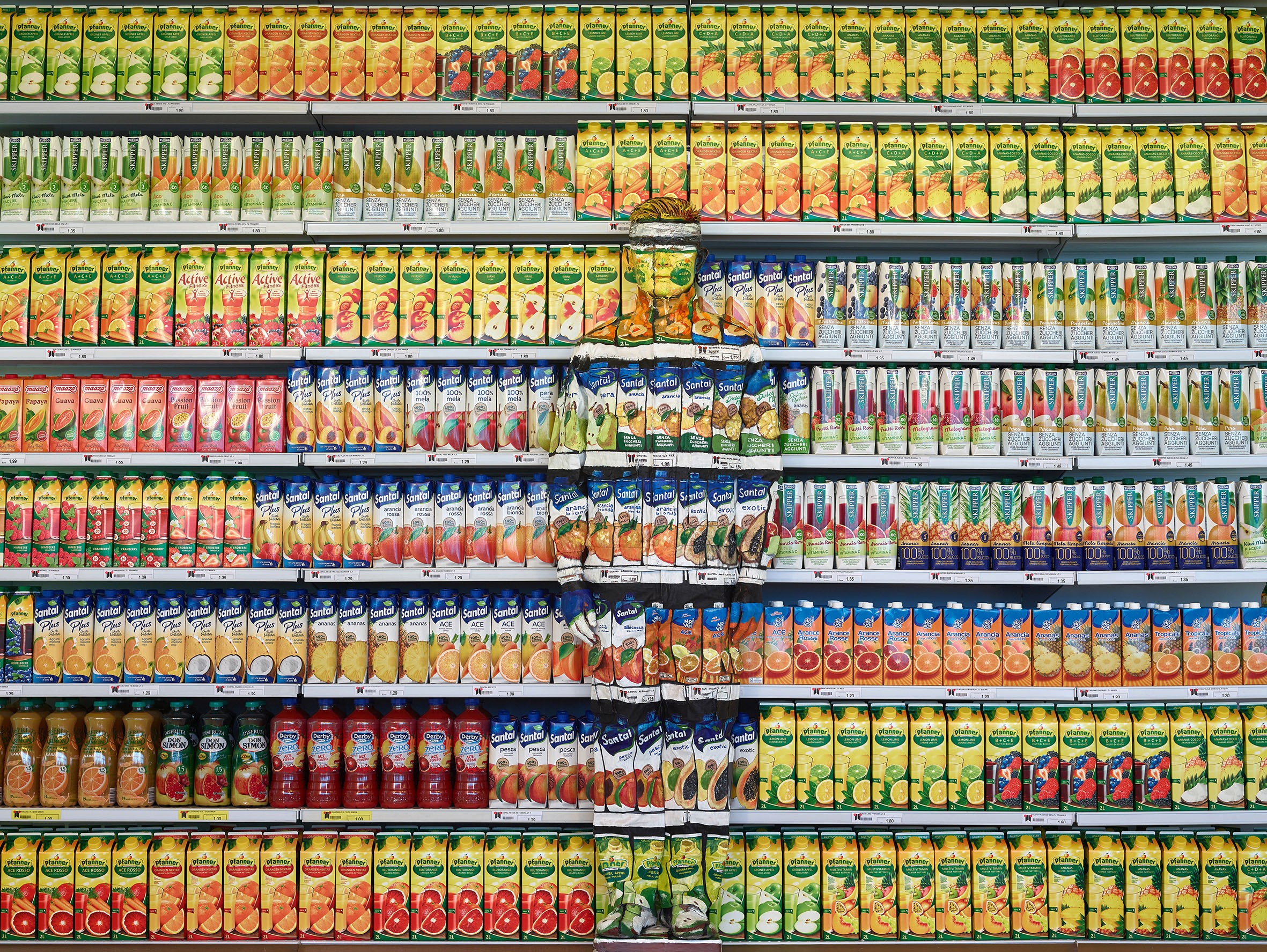 Liu Bolin, Fruit juices Liu Bolin, Fruit juices