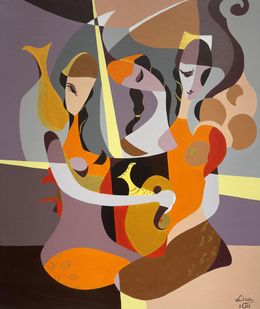 Painting, Abstract Banquet, Liana Ohanyan