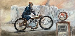 Gemälde, Xon Duce Harley Davidson, Lisbeth Buonanno