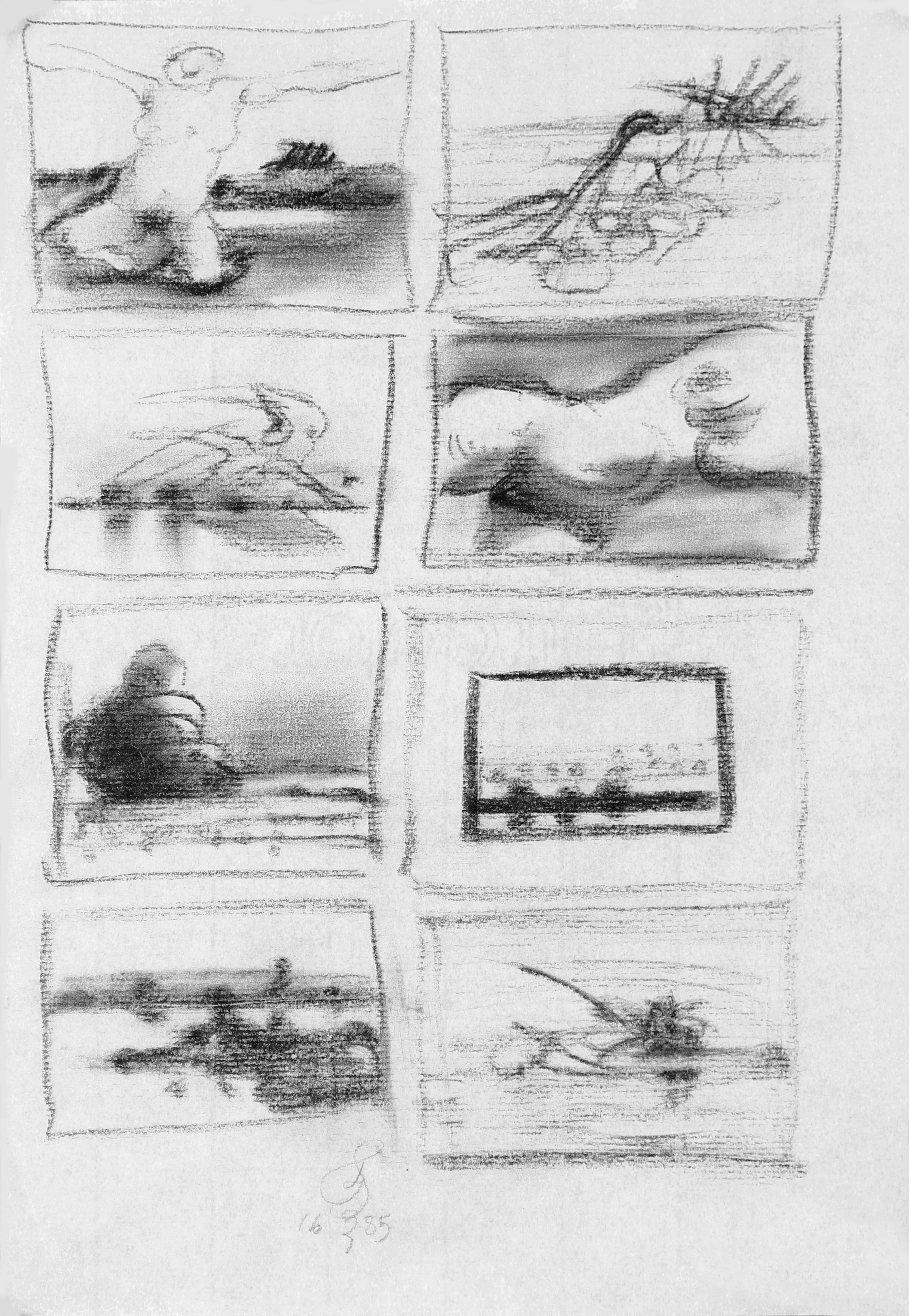 Franciszek Starowieyski, Etudes pour un paysage idéal n°1 Franciszek Starowieyski, Etudes pour un paysage idéal n°1