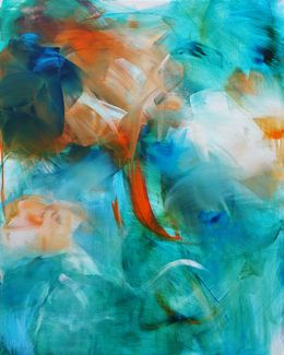 Painting, Blooming color, Marianne Quinzin