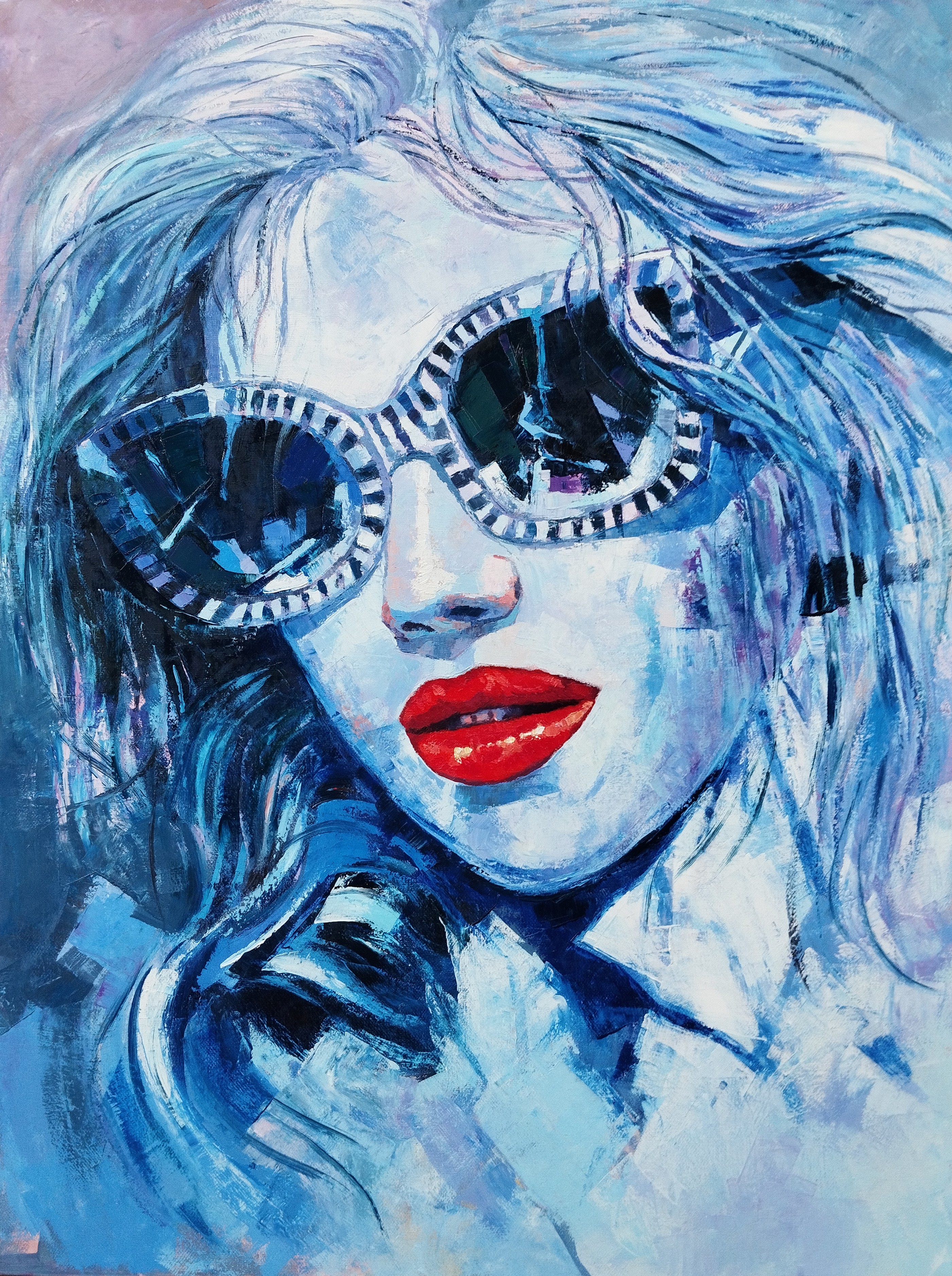 Narek Qochunc, Stylish woman with red lips Narek Qochunc, Stylish woman with red lips