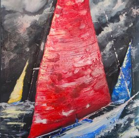 Painting, Night regatta, ViBond