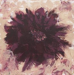 Painting, Purple Dahlia, The Mossy Muse