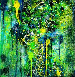 Painting, Green Nature 2, Priscilla Vettese