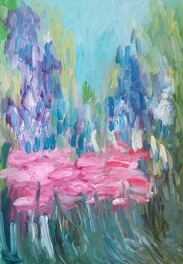 Pintura, Iris bloom, Natalya Mougenot