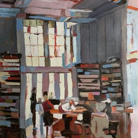 Painting, Public library interior, Schagen Vita