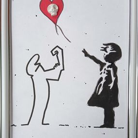 Zeichnungen, Lineas and Banksy girl, VL.