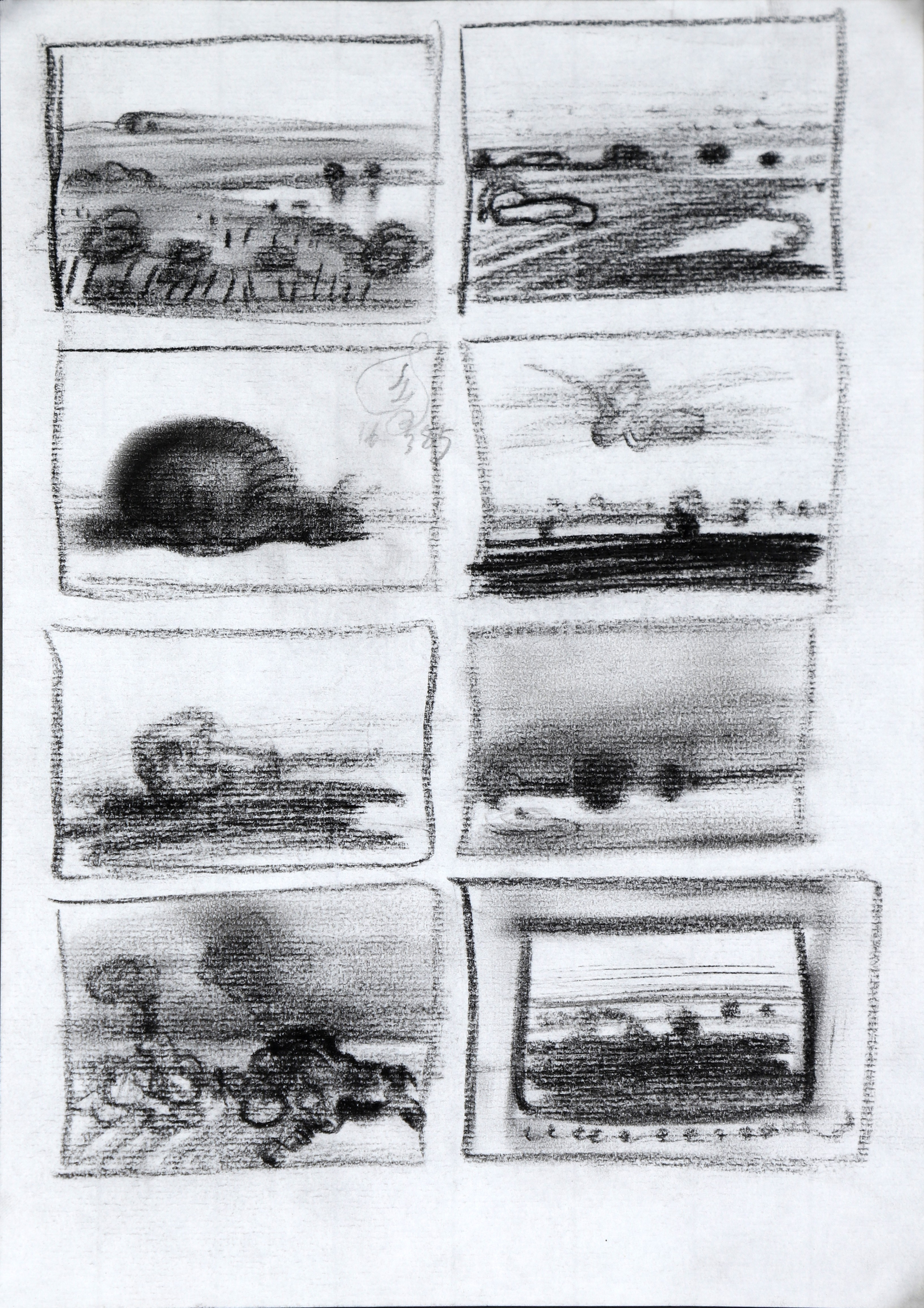 Franciszek Starowieyski, Etudes pour un paysage idéal n°2 Franciszek Starowieyski, Etudes pour un paysage idéal n°2