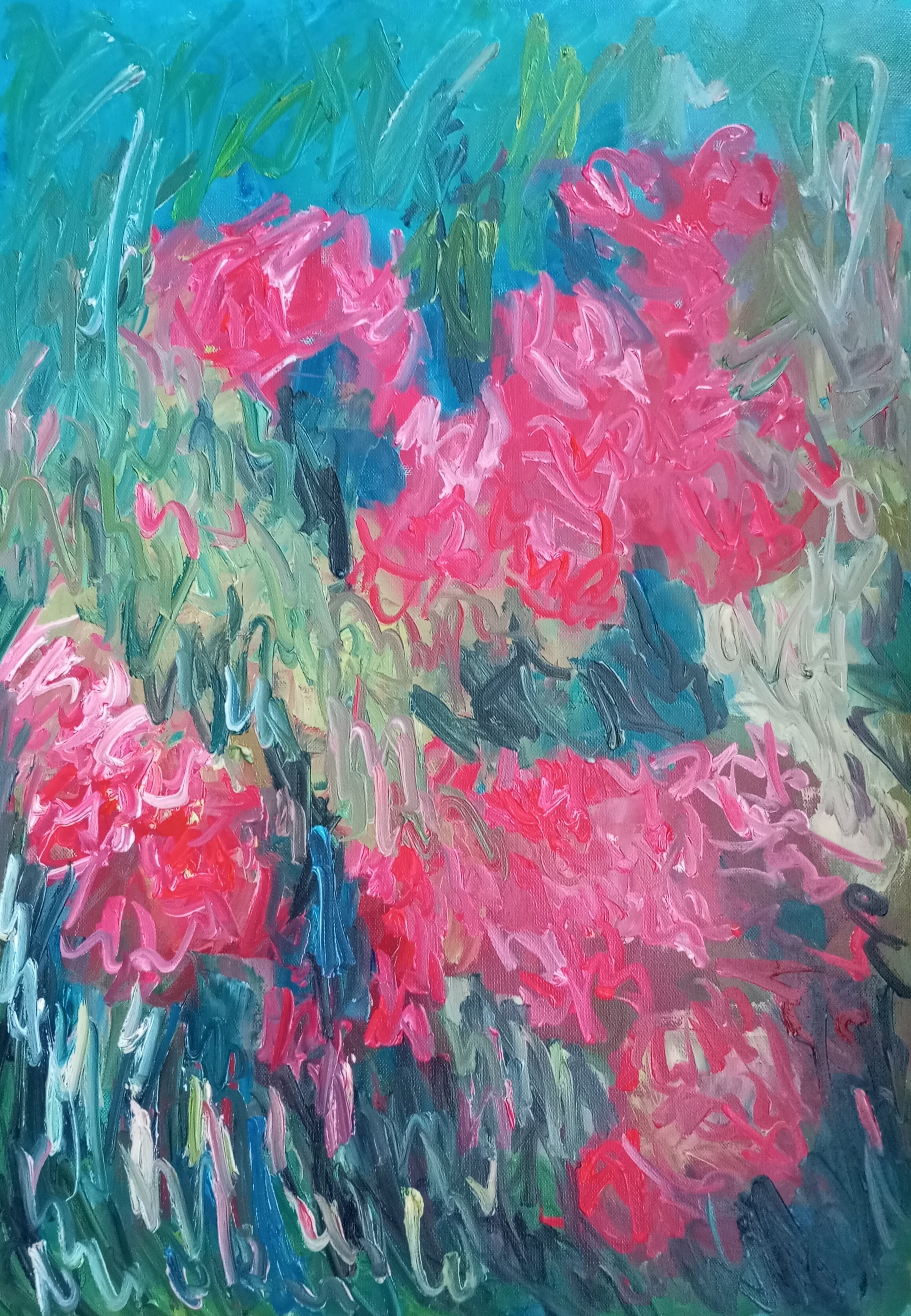 Natalya Mougenot, Primavera red flowers Natalya Mougenot, Primavera red flowers