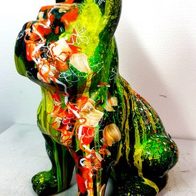 Sculpture, Pop Flower Bulldog 2, Priscilla Vettese