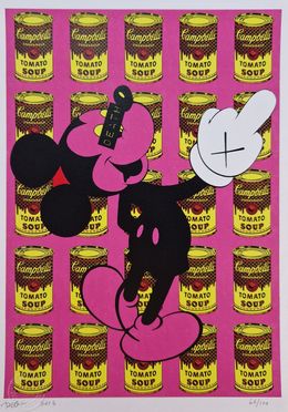 Print, Mickey Campbell's Pink, Death NYC