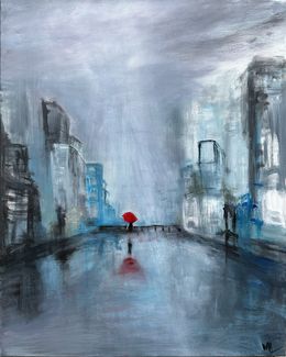 Painting, Jour de pluie, Marie Line Robert